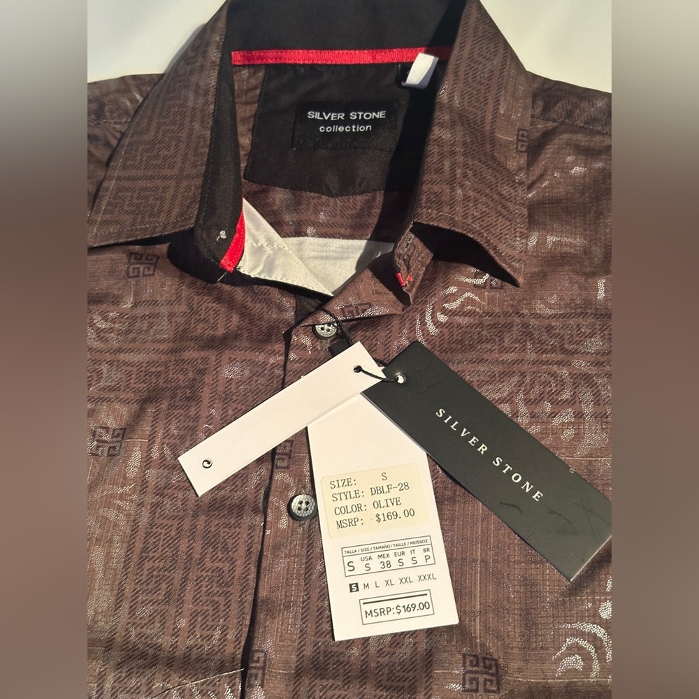 NWT Silver Stone Collection Men’s Sz: S Rt. $170